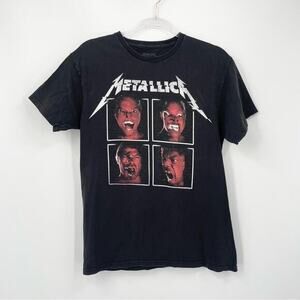 Metallica World Wired Tour Black Size‎ Medium Rock Metal Band Tee Grunge